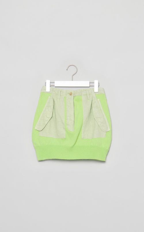 【roop】ロウアーニットカーゴスカート