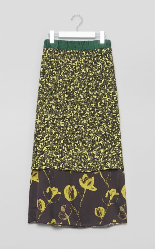 【roop】スリットレイヤードスカート