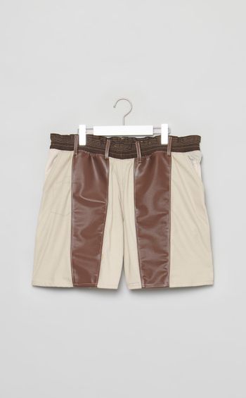 【roop】レザーラインハーフパンツ