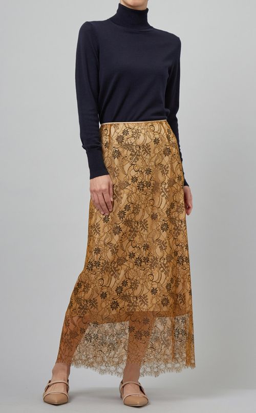 フラワーレーススカート