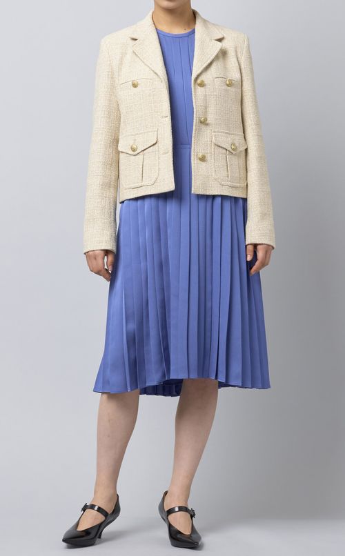 ツイードテーラードジャケット