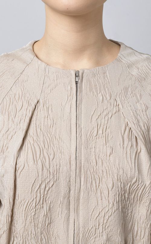 ボリュームスリーブドローストリングブルゾン