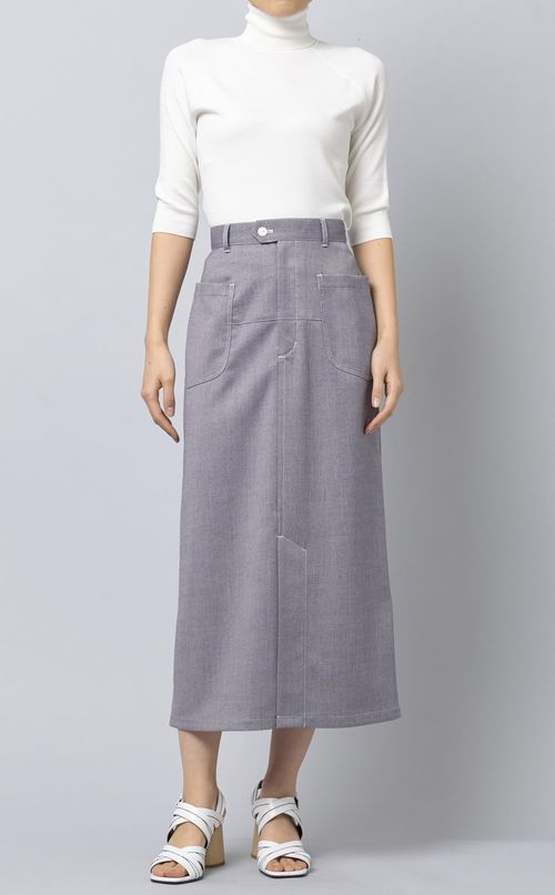 フロントスリットタイトスカート