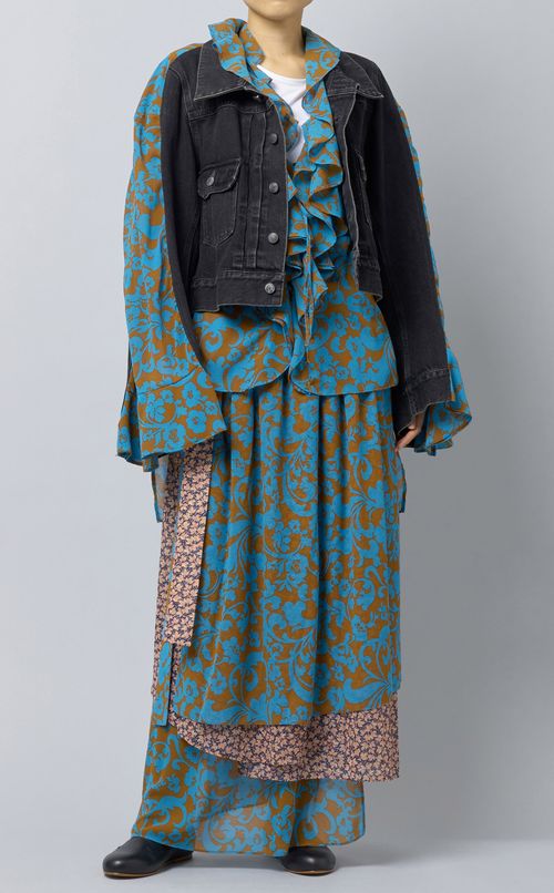 バックプリントデニムジャケット