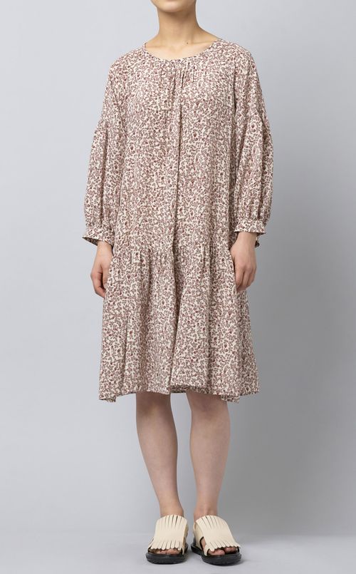 ティアードプリントワンピース