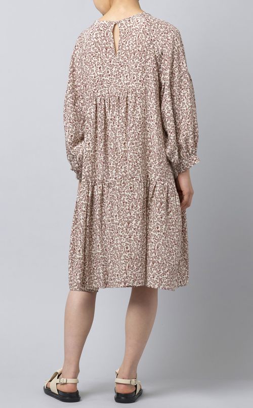 ティアードプリントワンピース