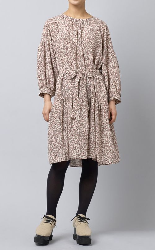 ティアードプリントワンピース