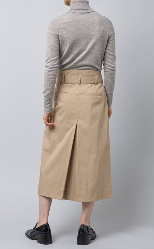ベルト付ツイルスカート