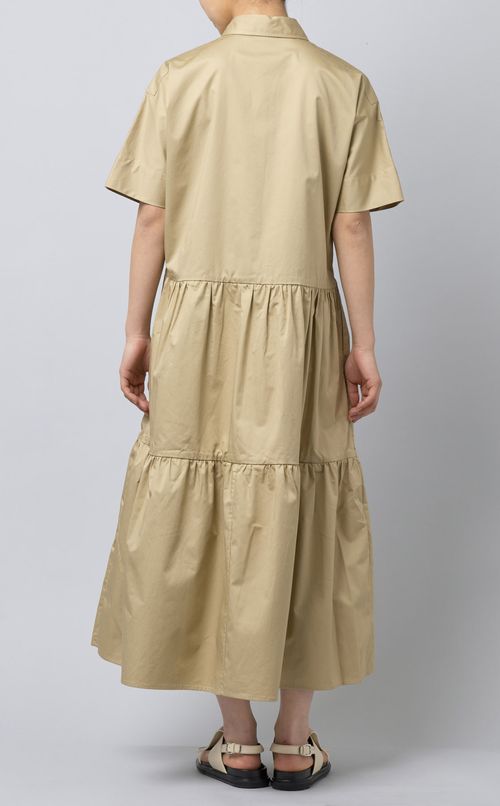 コットンティアードフレアワンピース