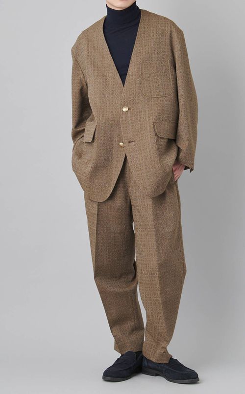 レトロウールボンタンパンツ