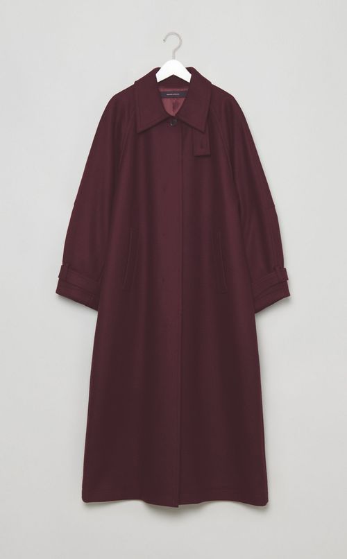 メルトンステンカラーコート