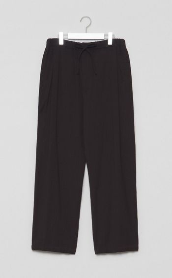 ウォッシュドウールシルクドロストパンツ