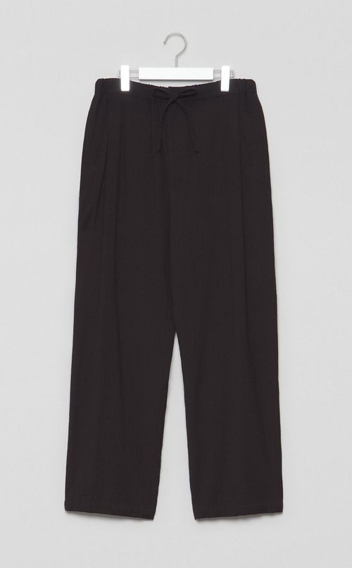 ウォッシュドウールシルクドロストパンツ