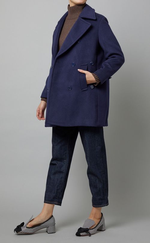 ウールオーバーサイズハイネックニット