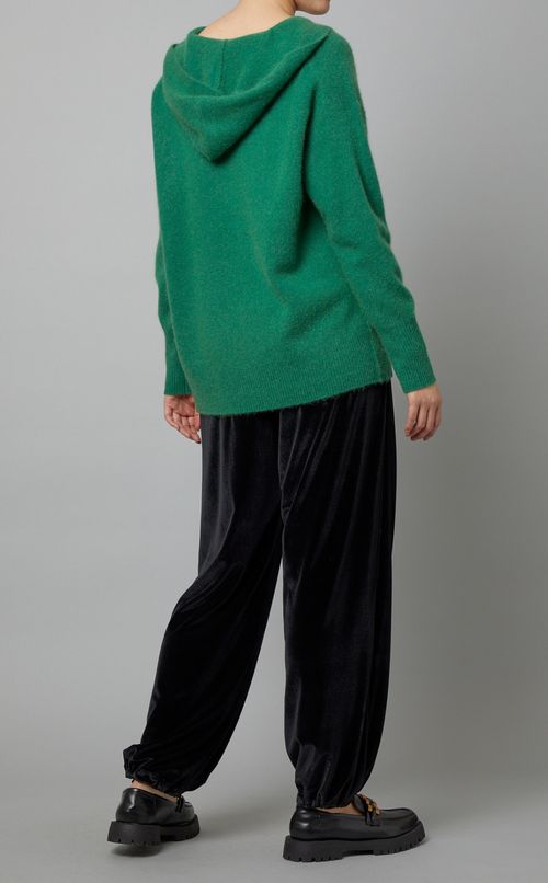 ウールニットフーディプルオーバー