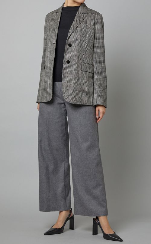 ウールカシミヤフラノパンツ