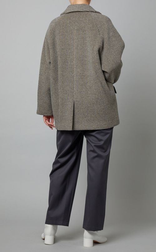 ウール混テーラードコート