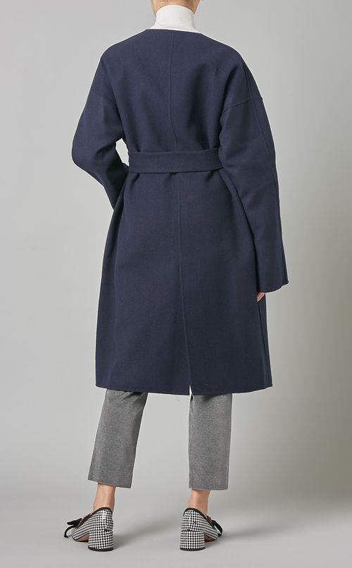 ウールカシミヤノーカラーコート