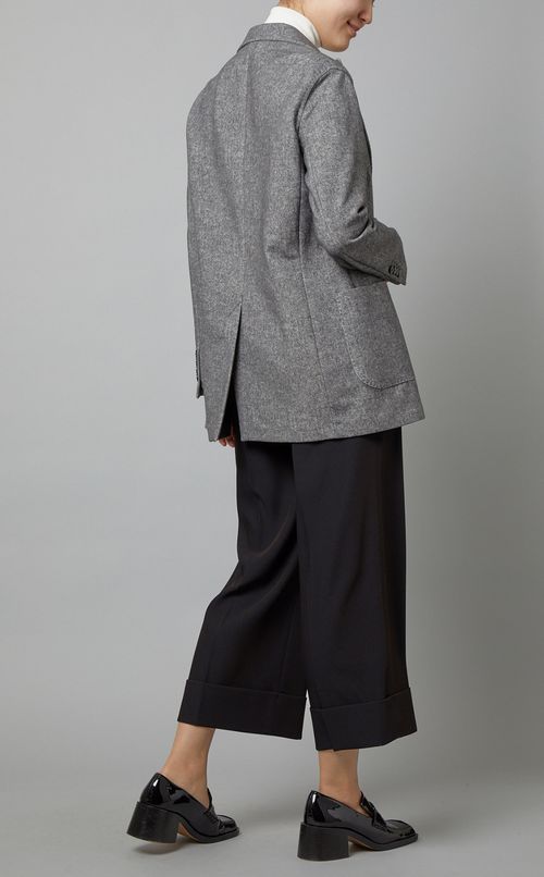 メランジダブルブレストジャケット