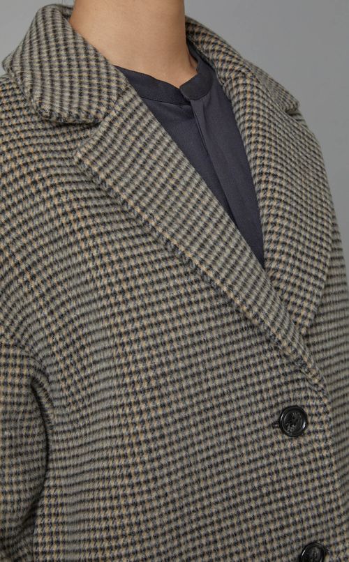 ウール混テーラードコート