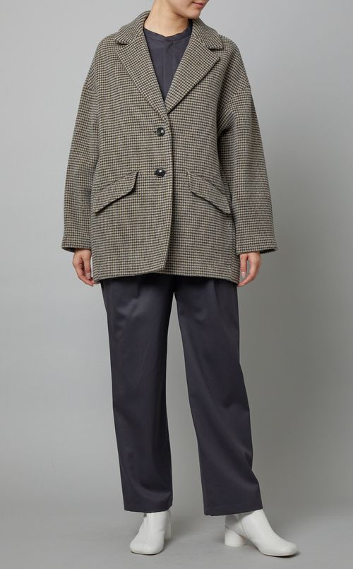 ウールスタンドカラーオールインワン