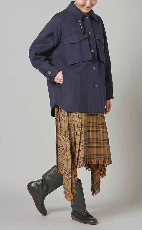 ウールビッグポケットショートコ一卜