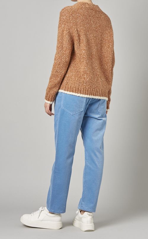 ライン入りVネックニットカーディガン