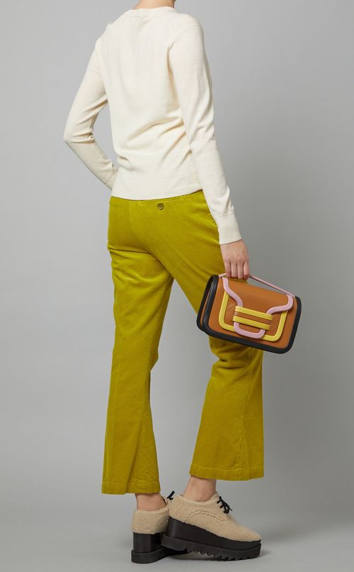 ALPHAカラーブロックハンドバッグ