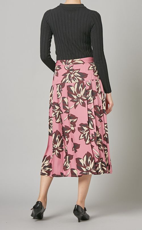 ワイドリブプルオーバーポロニットトップス