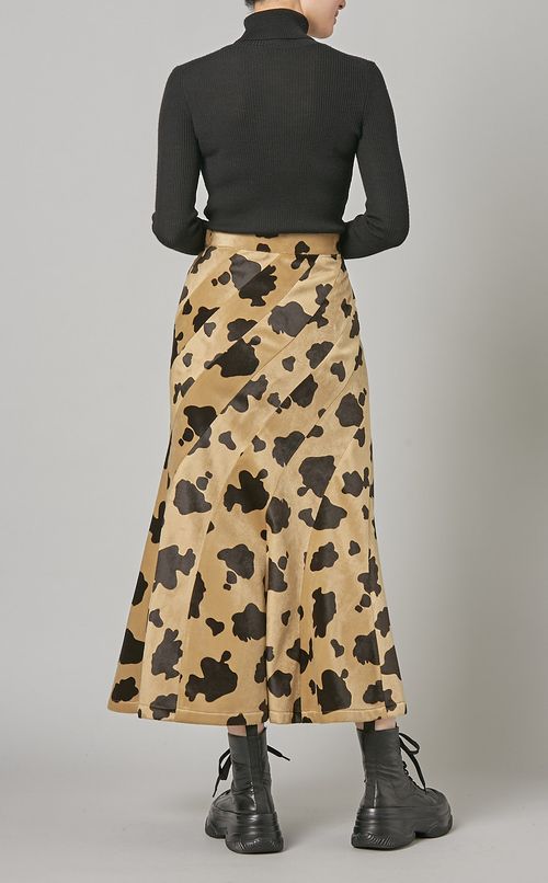 アニマル柄マーメイドスカート