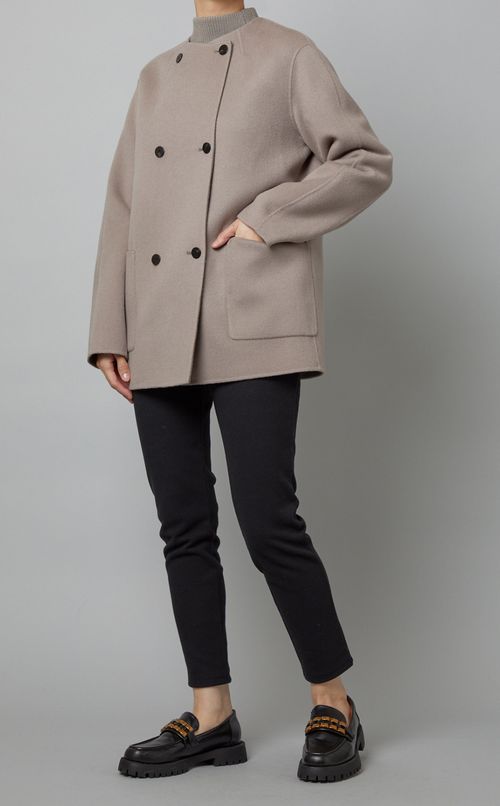 ラグランスリーブショートコート