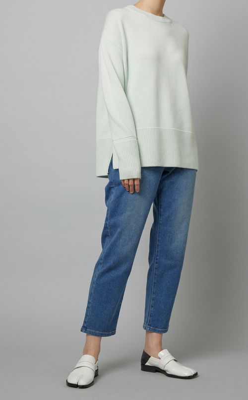 クルーネックニットプルオーバー