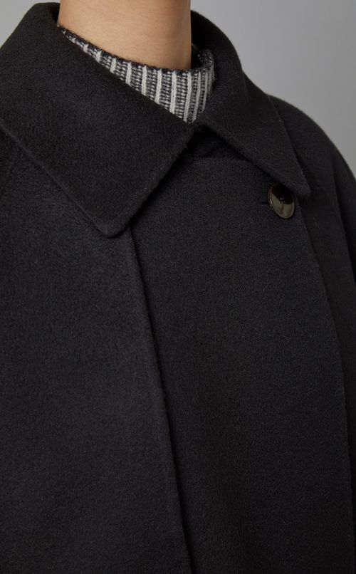 ウールロングトレンチコート