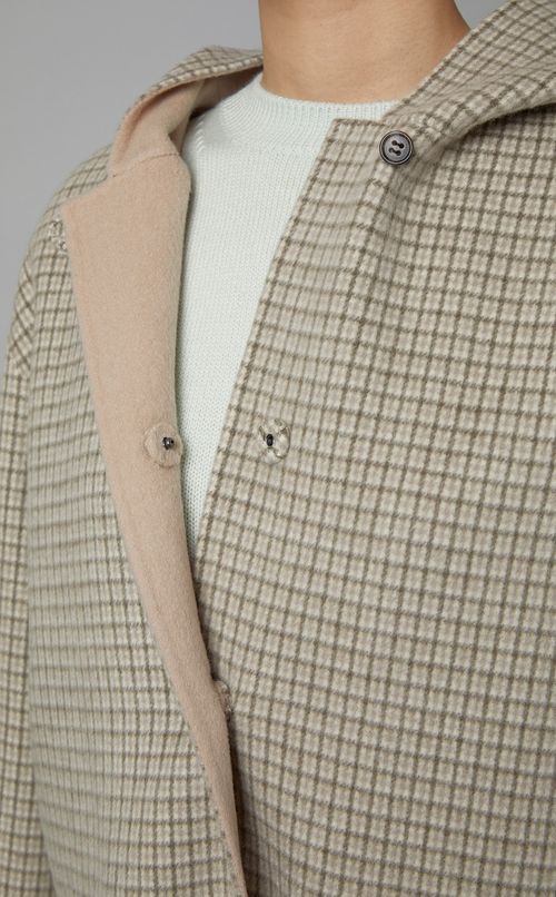 フーディーショートコート