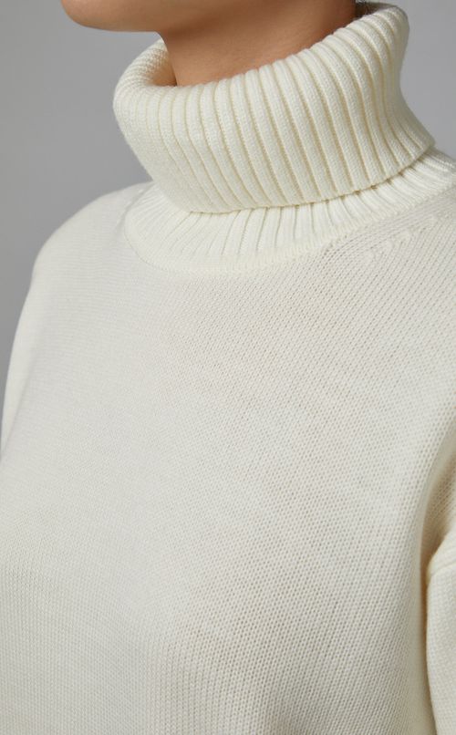 タートルネックニットプルオーバー