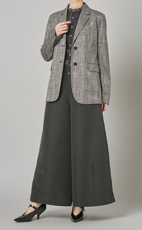 Aラインスリーブレスジャンプスーツ