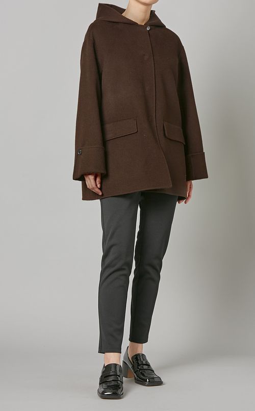 フーディーショートコート