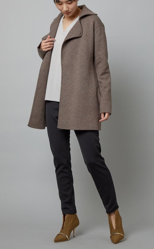 ダブルフェイスニットカーディガン