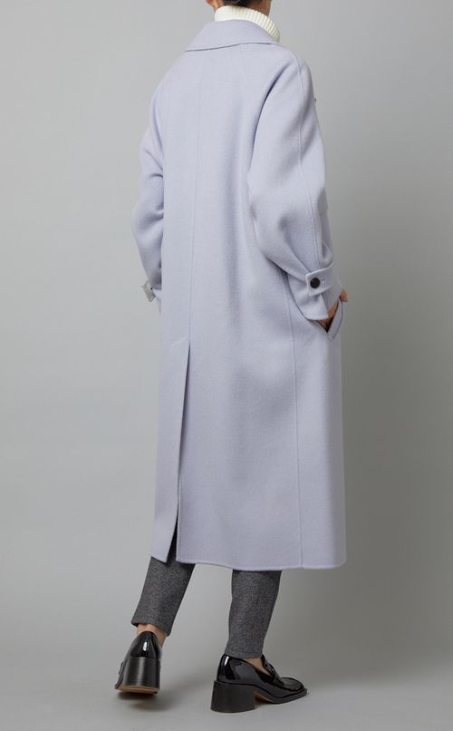 ウールロングトレンチコート