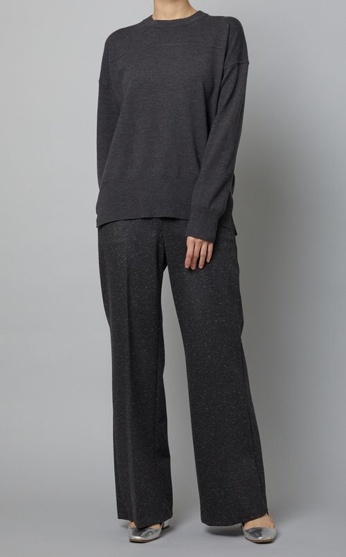 ドロップショルダーニットプルオーバー