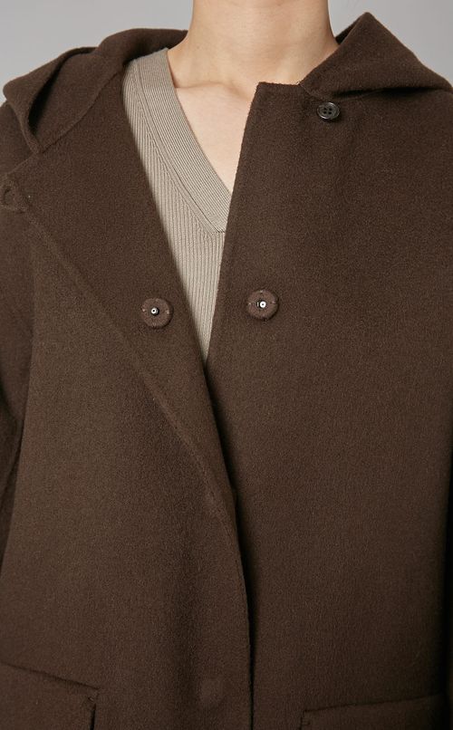 フーディーショートコート