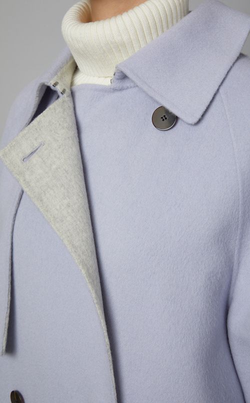 ウールロングトレンチコート