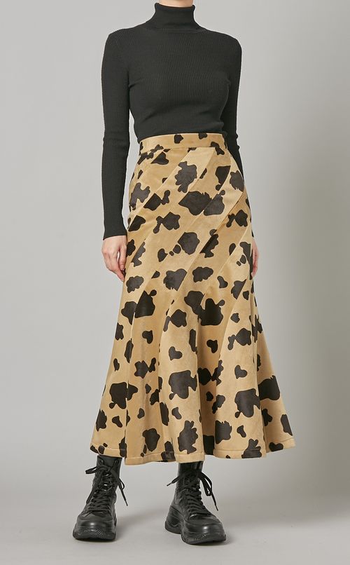 アニマル柄マーメイドスカート