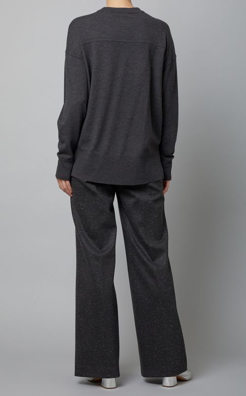 ドロップショルダーニットプルオーバー