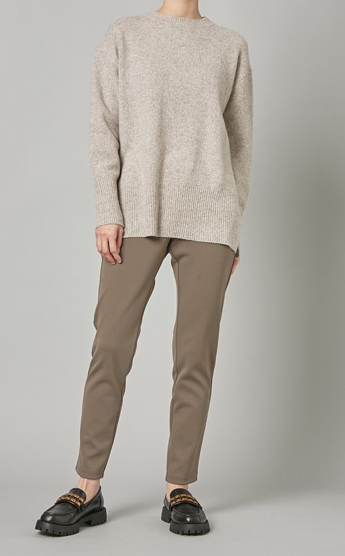 サイドスリットニットプルオーバー