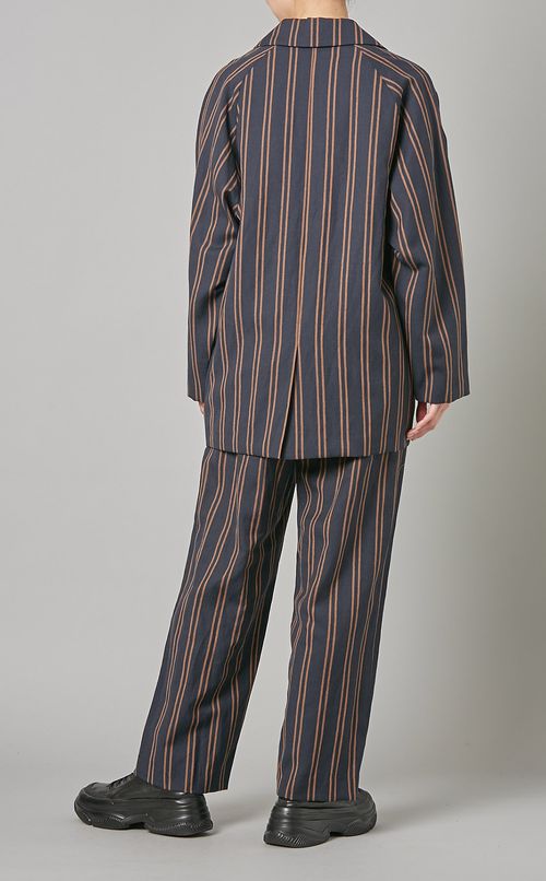 ウール混ストライプジャケット