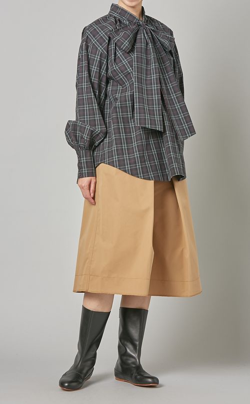 タイプライターボウタイブラウス