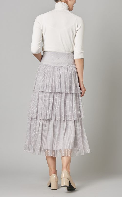 ドットチュールティアードスカート