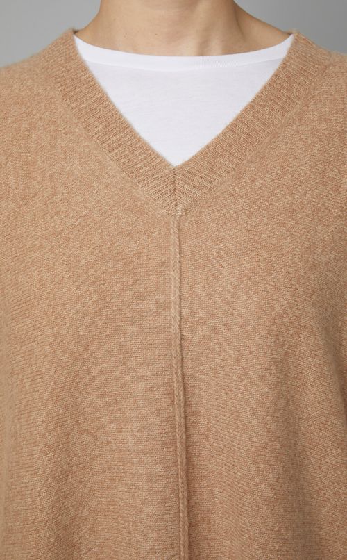 ウールVネックオーバーサイズニット