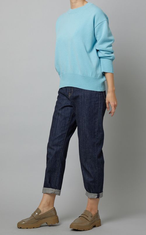 ウールクルーネックニットプルオーバー